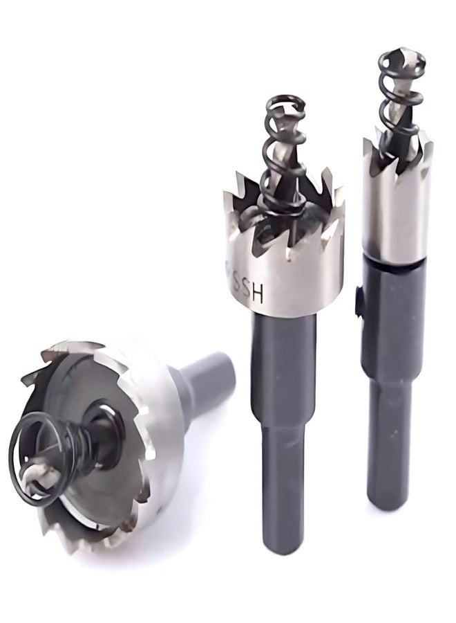 Veltrix - 3 Pcs/Set HSS Hole Saw Cutter Drill Bits 16mm 20mm 25mm Stainless Steel Metal Cutting Tool Kit with Wrench for Wood, Aluminum, Plastic, and More - Image 1